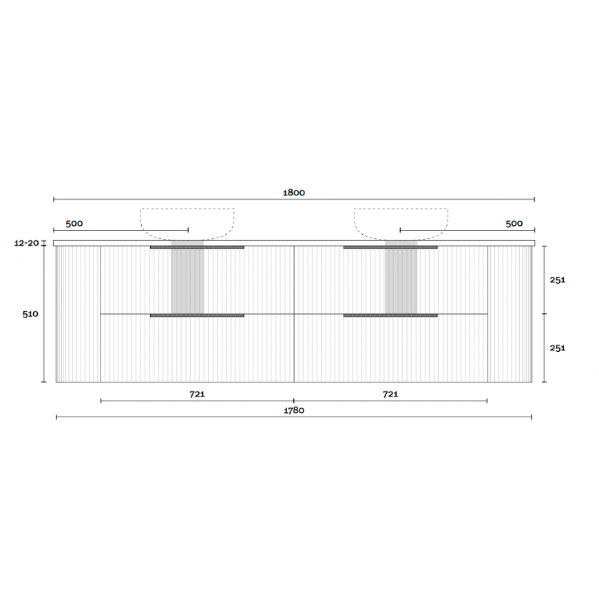 Marquis Shore Wall Hung Vanity