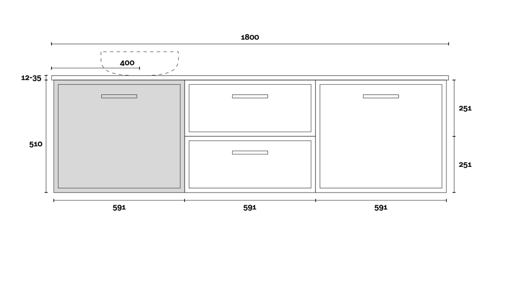 Marquis Hamilton Wall Hung Vanity