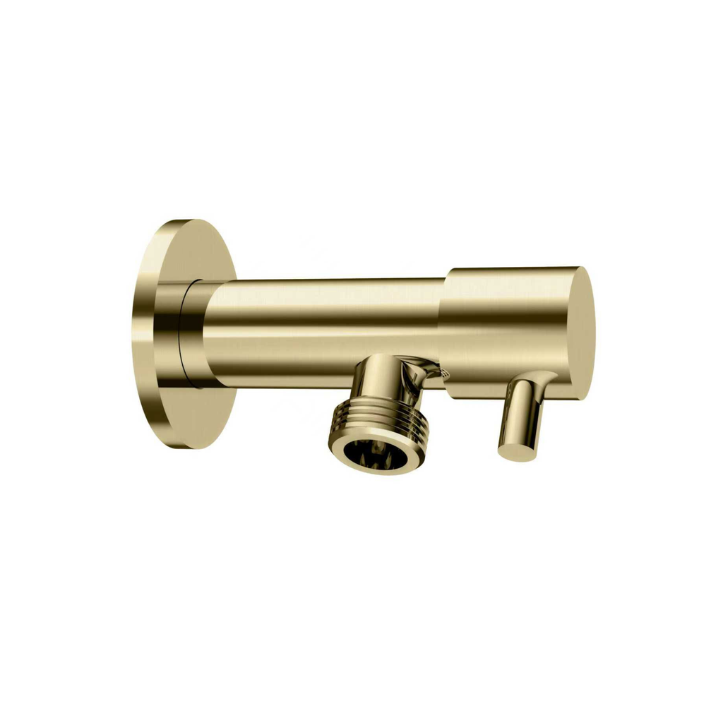 Premium Mini Cistern Stop Angle Valve - Brushed Brass