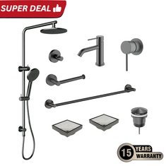 Tapware Shower Complete Bathroom Package Gunmetal