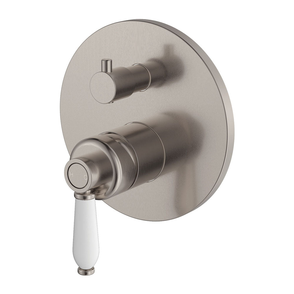 Fienza Eleanor Wall Mixer Diverter - Brushed Nickel