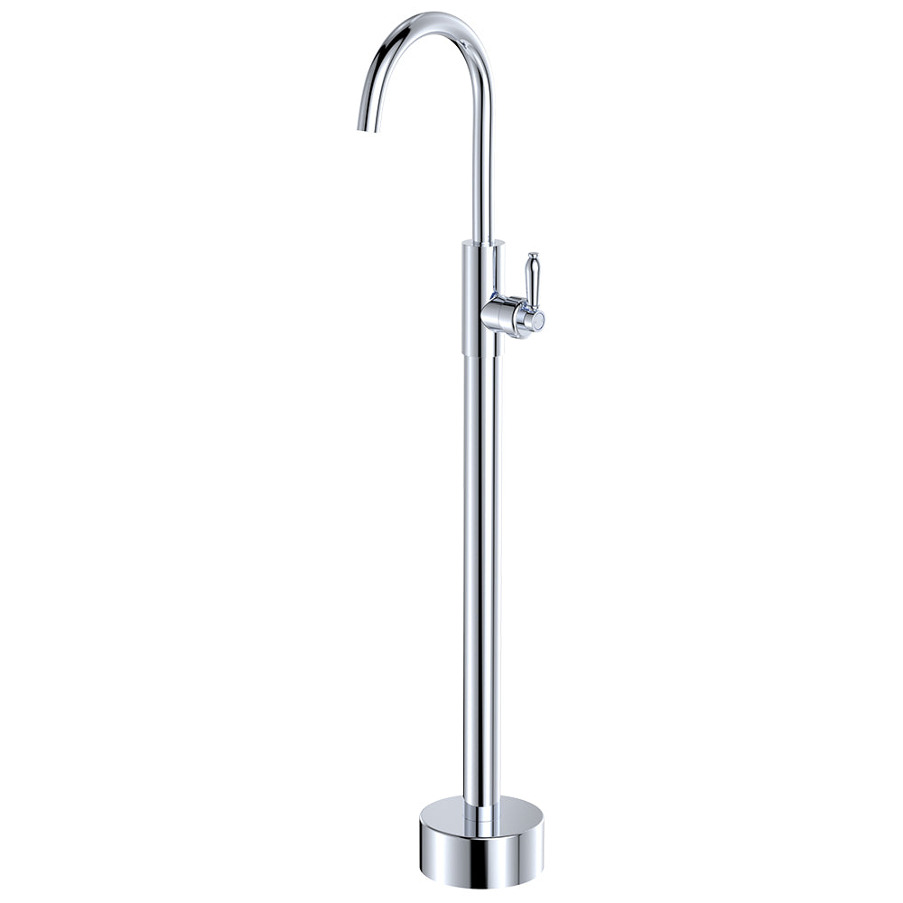Fienza Eleanor Floor Mounted Basin/Bath Mixer - Chrome