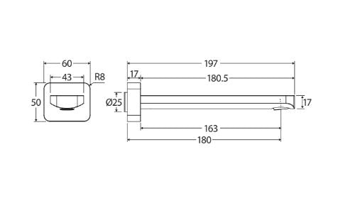 Fienza Tono Basin/Bath Outlet - Gunmetal