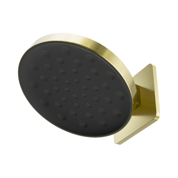 Nero Serenity Wall Shower Head - Brushed Gold