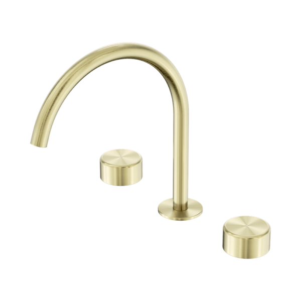 Nero Serenity Basin/Kitchen Set Arc Spout with Metal Handle - Brushed Gold
