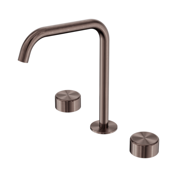 Nero Serenity Basin/Kitchen Set Edge Spout with Metal Handle - Brushed Bronze