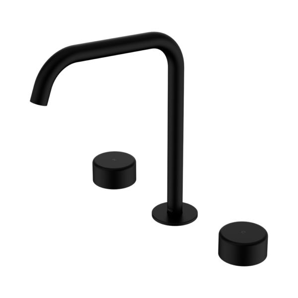 Nero Serenity Basin/Kitchen Set Edge Spout with Metal Handle - Matte Black