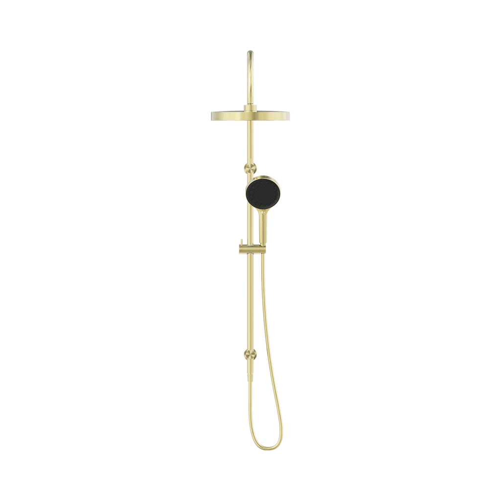 Nero Serenity Twin Combination Shower - Brushed Gold
