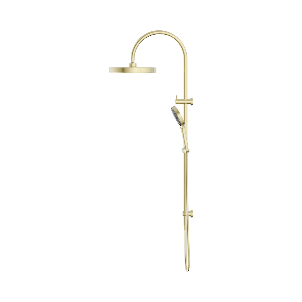 Nero Serenity Twin Combination Shower - Brushed Gold