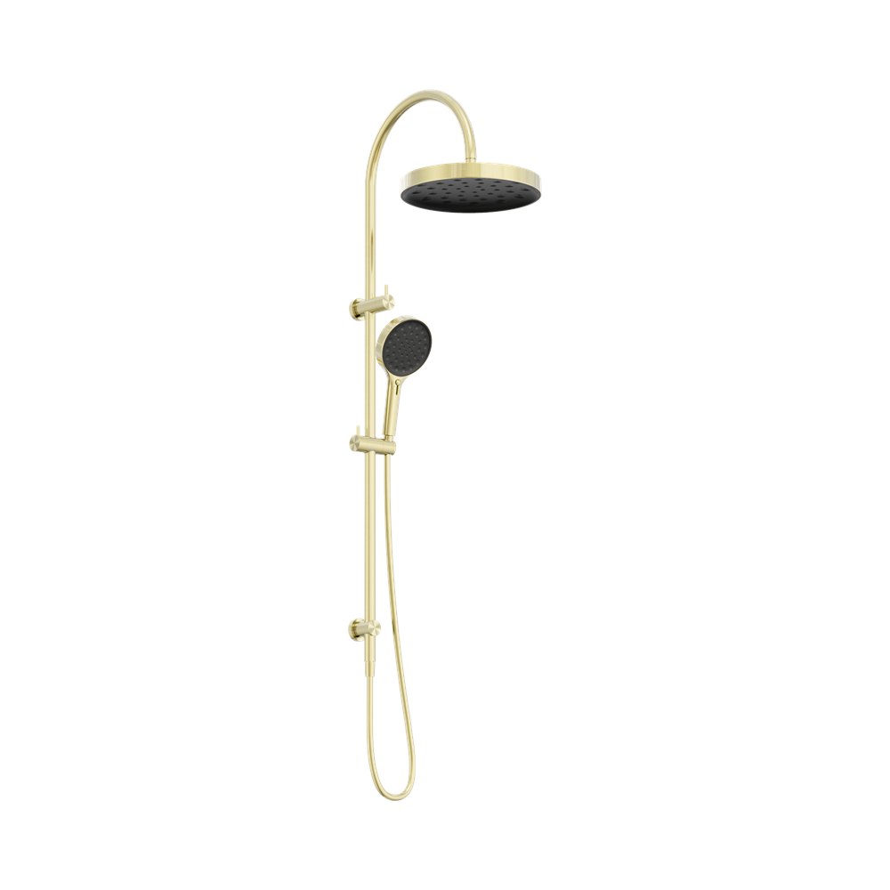 Nero Serenity Twin Combination Shower - Brushed Gold