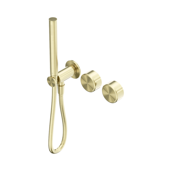Nero Serenity Progressive Shower System with Metal Handle & Slim Shower - Brushed Gold