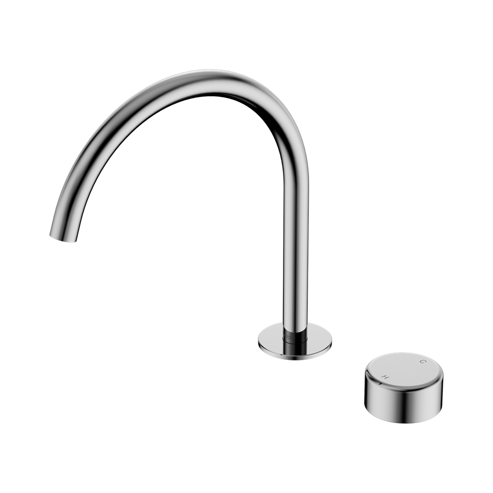 Nero Serenity Progressive Bath/ Kitchen Mixer Arc Spout with Metal Handle - Chrome