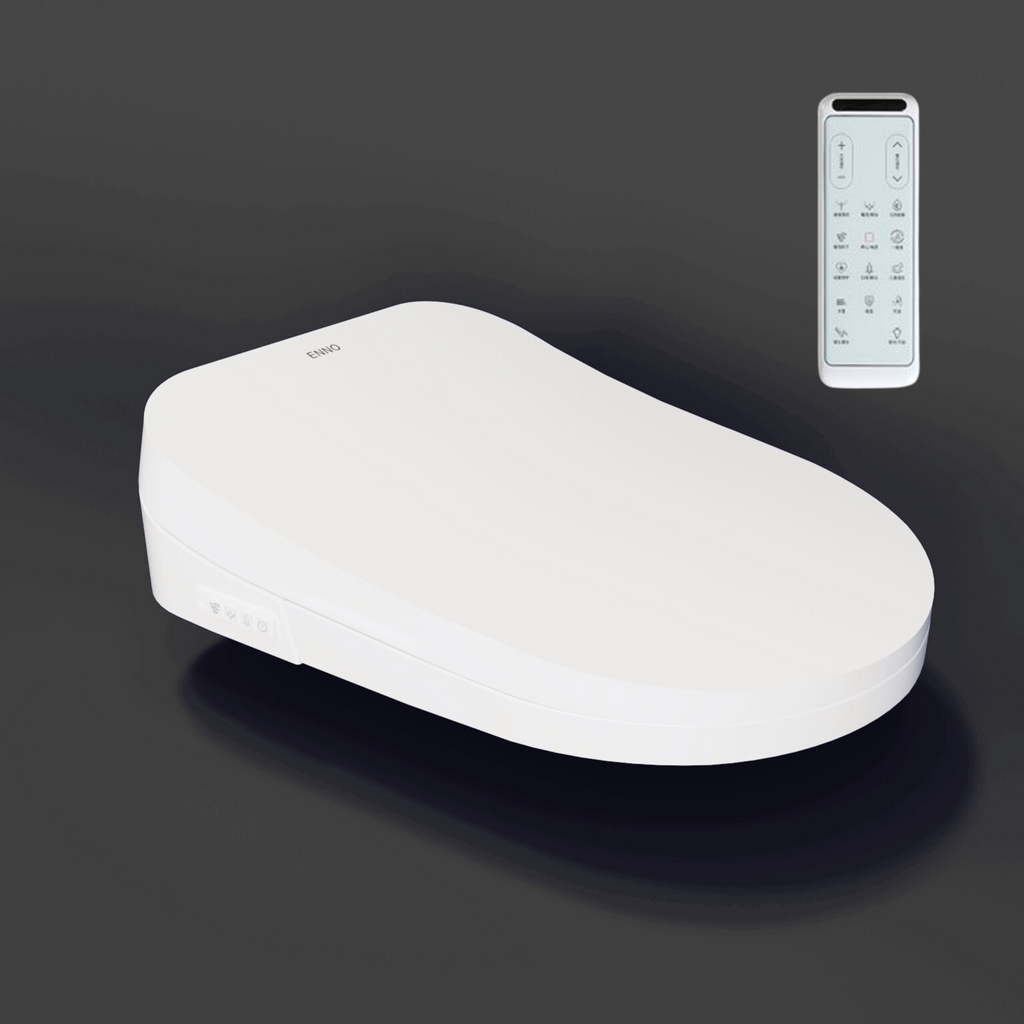 Enno Premium Electric Smart Bidet Toilet Seat With Remote - Gloss White