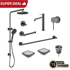 Tapware Shower Complete Bathroom Package Gunmetal