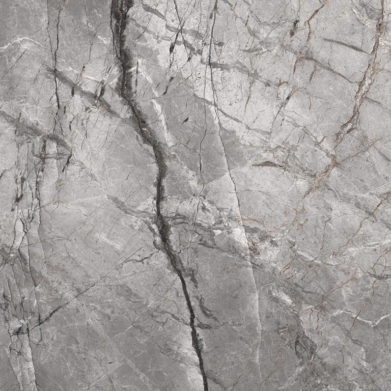Root Light Grey Satin Marble Look Tile 600x600