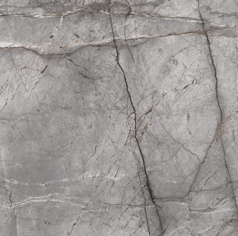 Root Light Grey Satin Marble Look Tile 600x600