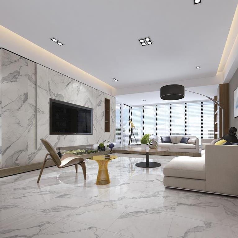 Calacatta Marble Look Tile Polished 600x1200