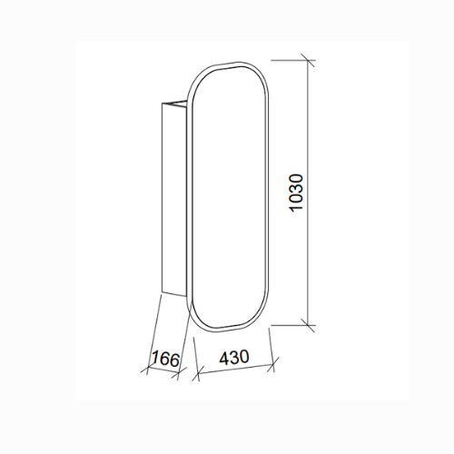 Timberline Jazz Arch Frame Shaving Cabinet