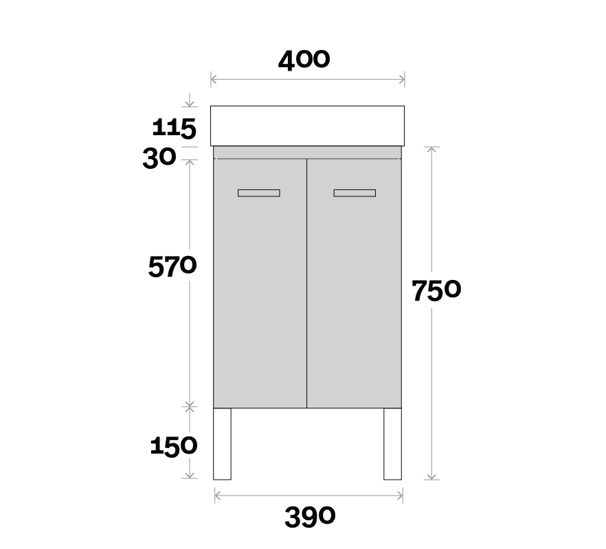Marquis Asti Baby Compact Vanity