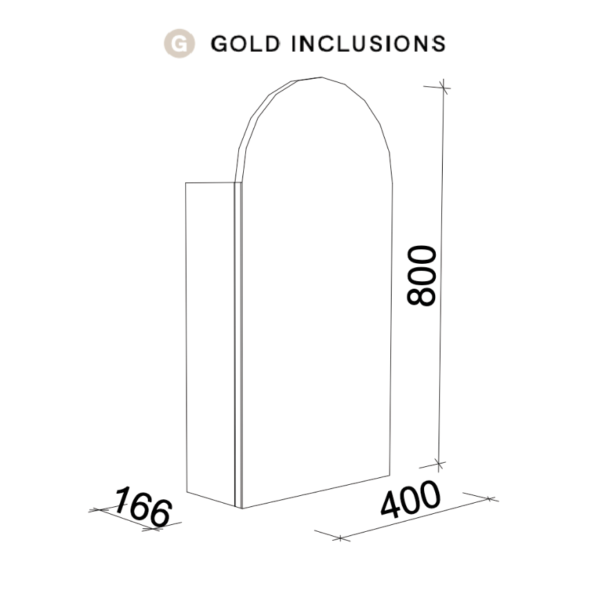 Timberline Church Shaving Cabinet 400mm