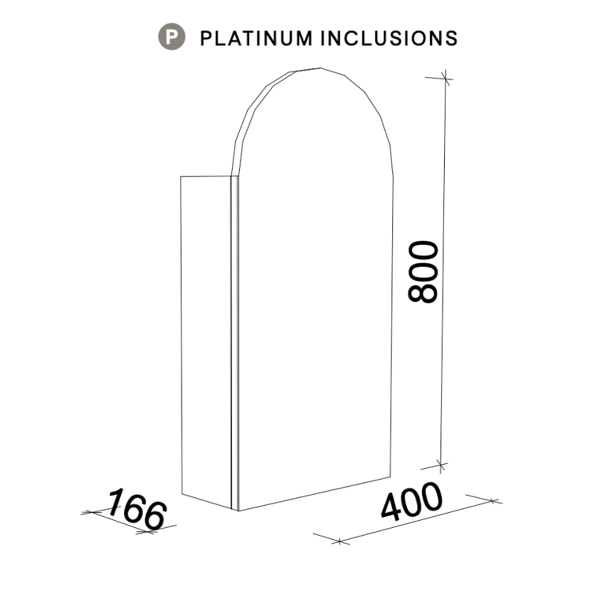 Timberline Church Shaving Cabinet 400mm