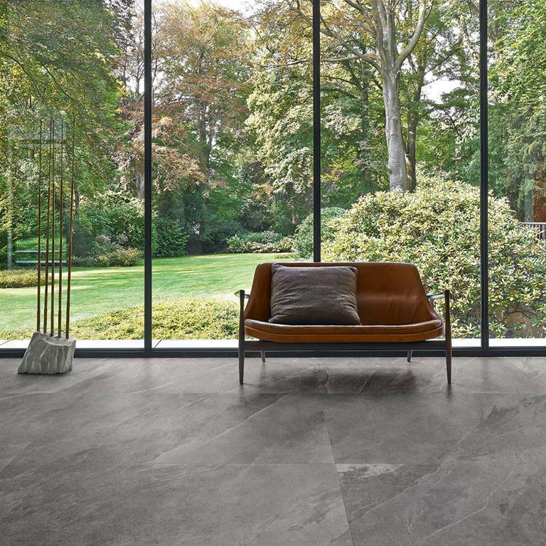 Ardesia Black Felltec Stone Look Tile 600x600