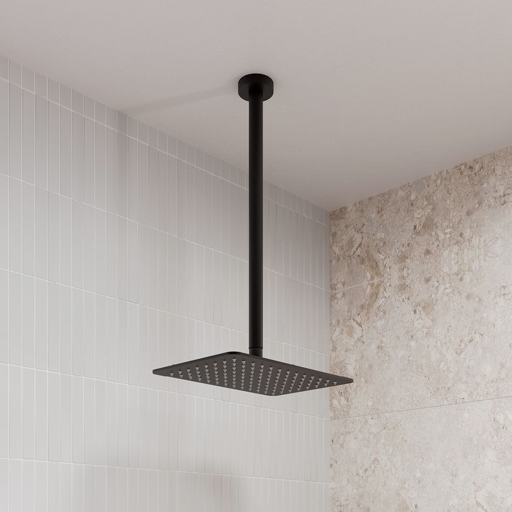 Fienza Koko Rectangular Shower Head - Matte Black