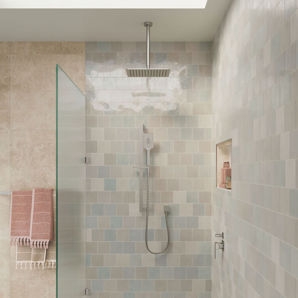 Fienza Kaya Shower Dropper 100mm - Brushed Nickel