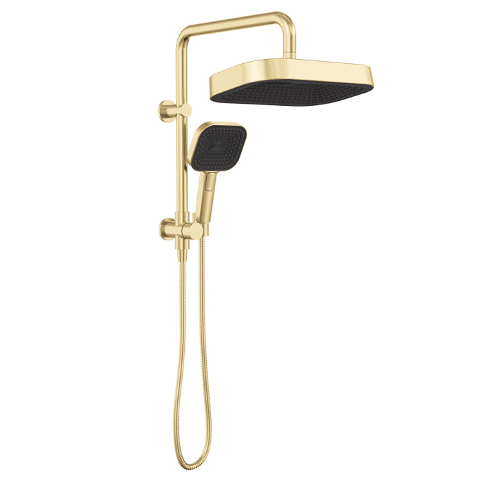 Fienza Kuro Twin Half-Rail Shower - Urban Brass
