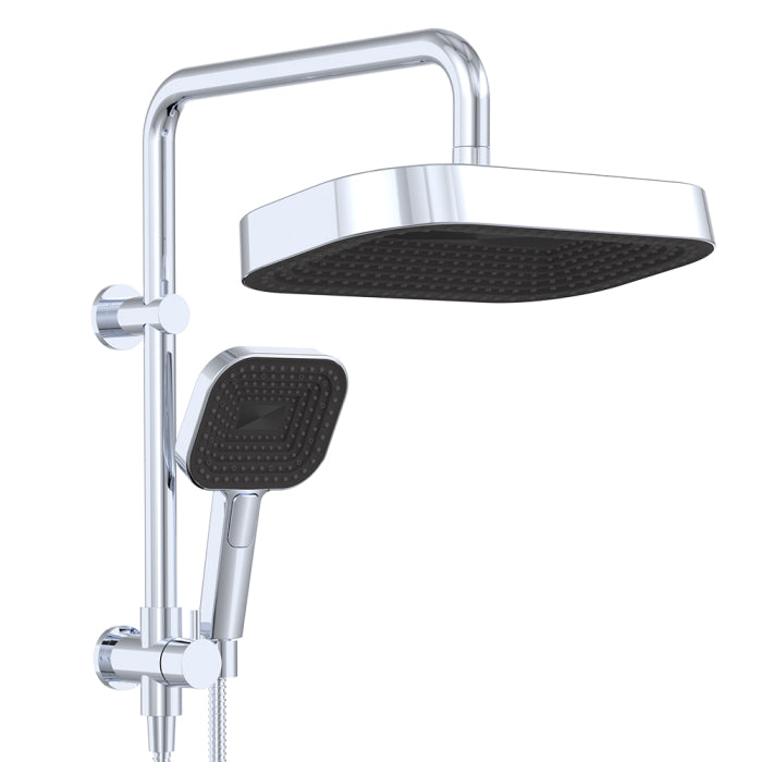 Fienza Kuro Twin Half-Rail Shower - Chrome