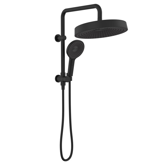 Fienza Kuro Twin Half-Rail Shower - Matte Black