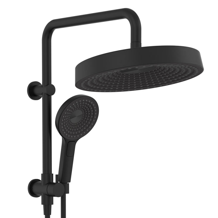 Fienza Kuro Twin Half-Rail Shower - Matte Black