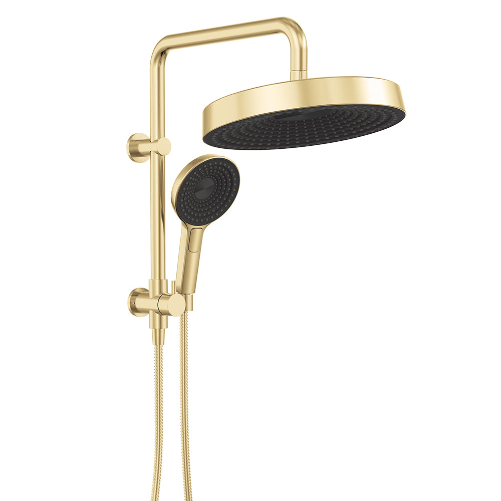 Fienza Kuro Twin Half-Rail Shower - Urban Brass