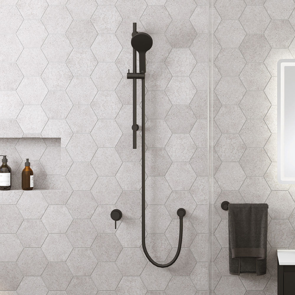 Fienza Kaya Rail Shower - Matte Black