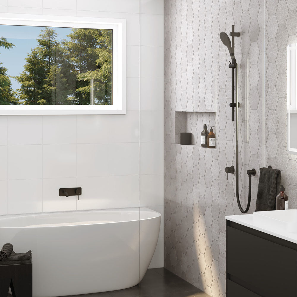 Fienza Kaya Rail Shower - Matte Black