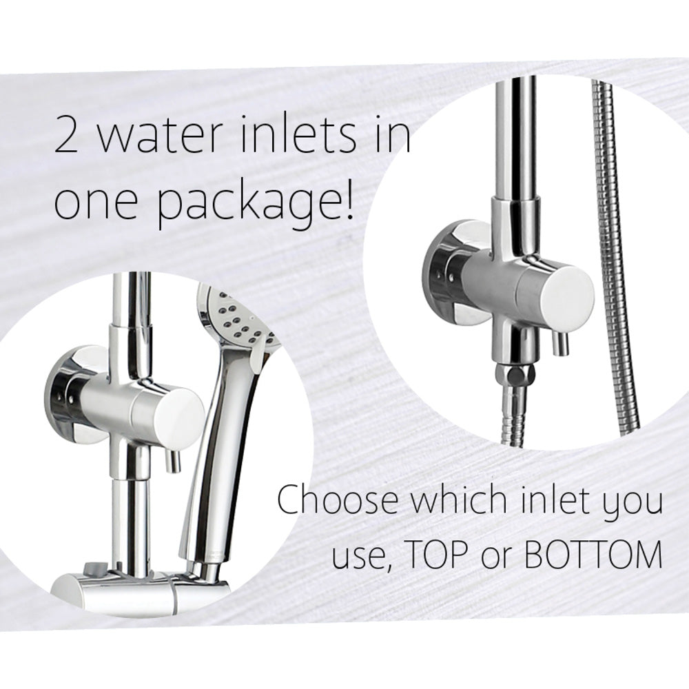 Fienza Stella Multifunction Twin Rail Shower - Chrome