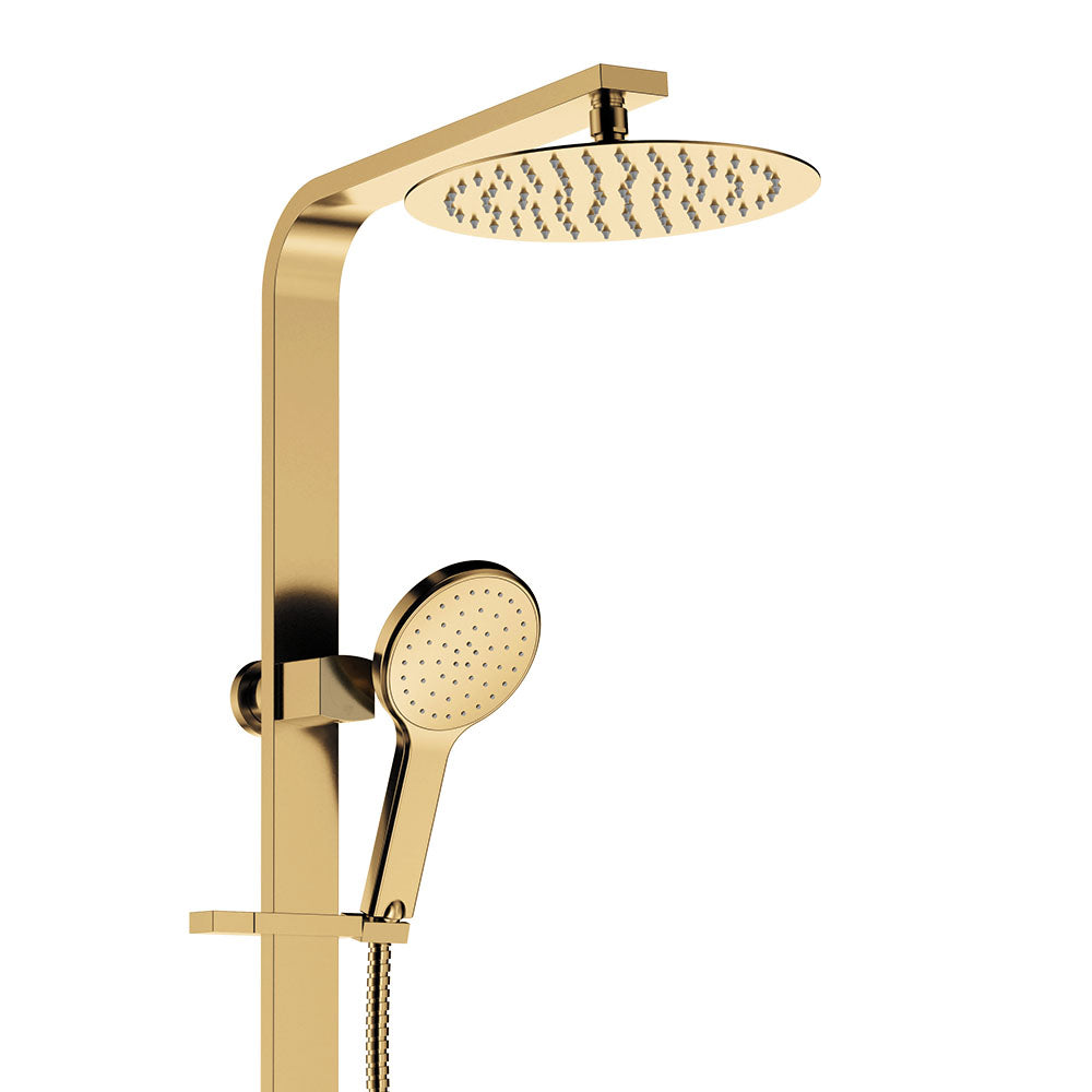 Fienza Kaya Deluxe Twin Shower - Urban Brass