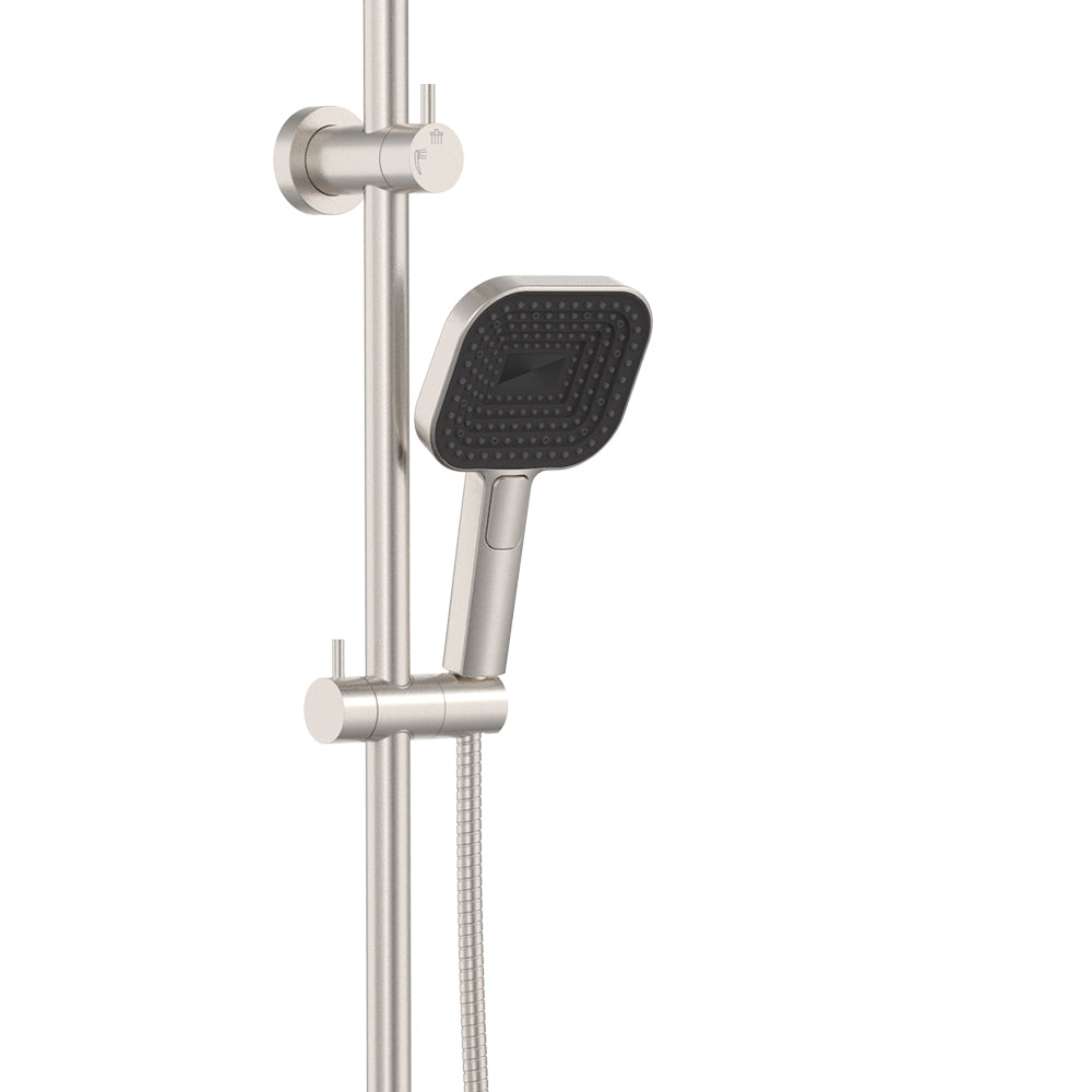 Fienza Kuro Twin Shower - Brushed Nickel