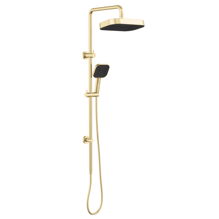 Fienza Kuro Twin Shower - Urban Brass