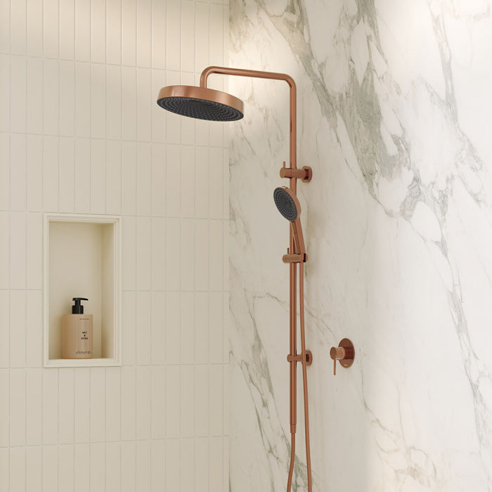Fienza Kuro Twin Shower - Brushed Copper