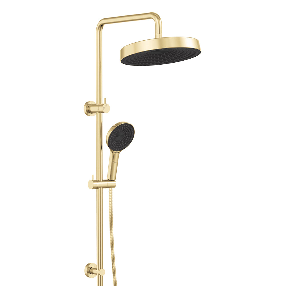 Fienza Kuro Twin Shower - Urban Brass