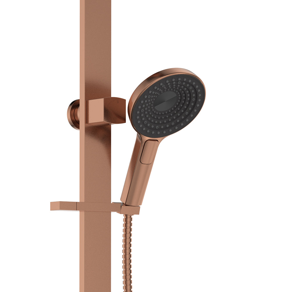 Fienza Kuro Deluxe Twin Shower - Brushed Copper