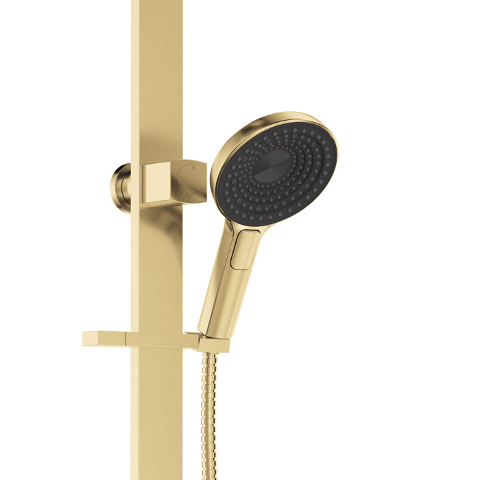 Fienza Kuro Deluxe Twin Shower - Urban Brass