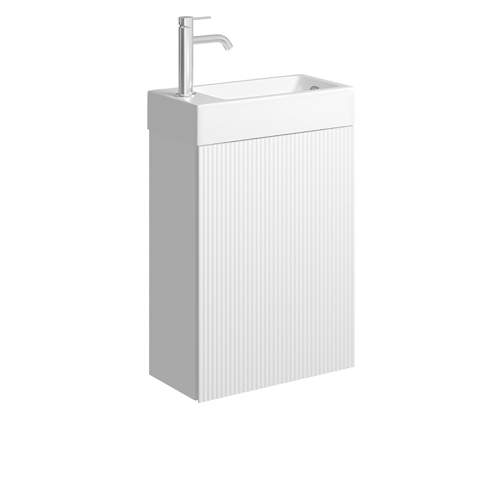 Fienza Minka 450 Wall-Hung Vanity - Satin White