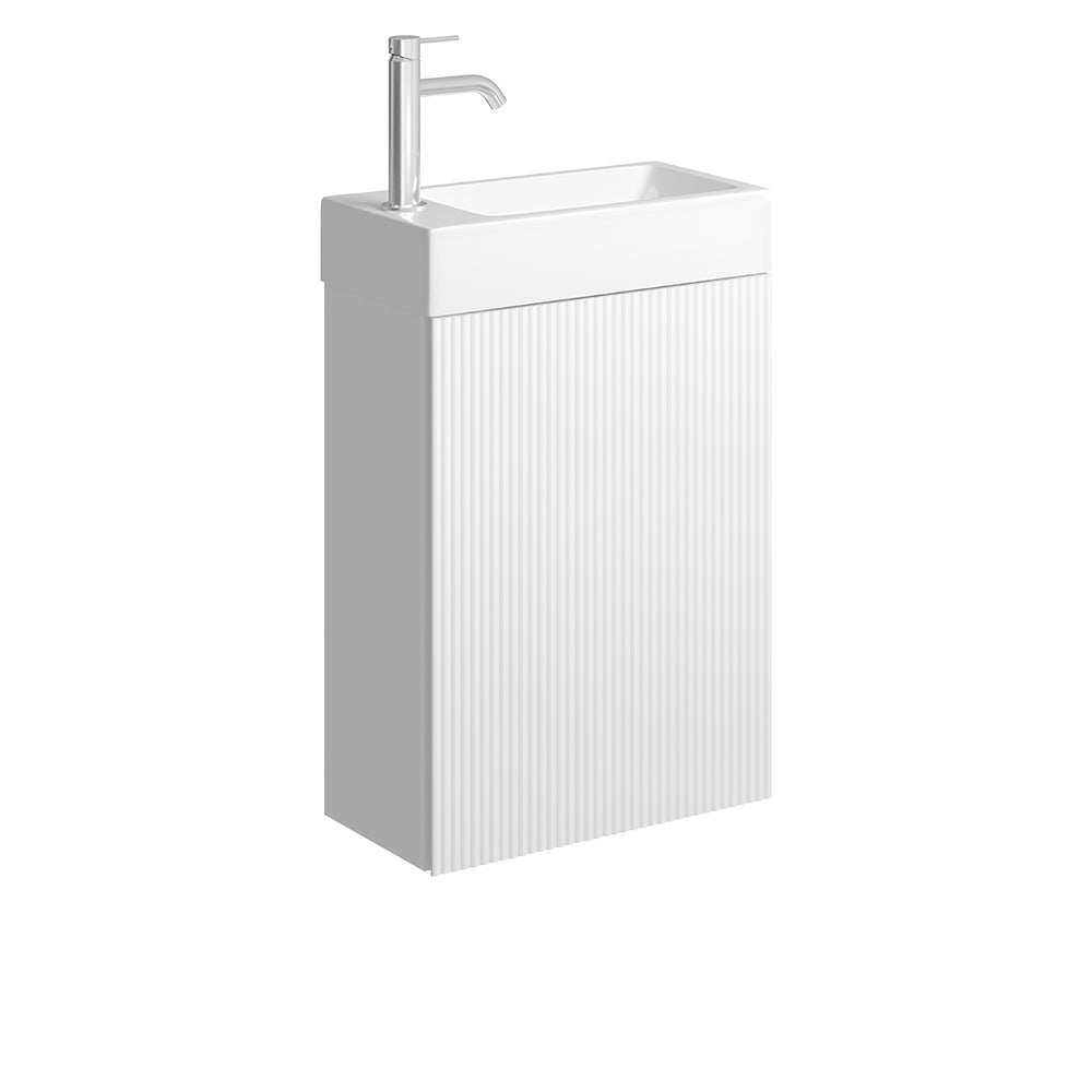 Fienza Minka 450 Wall-Hung Vanity - Satin White