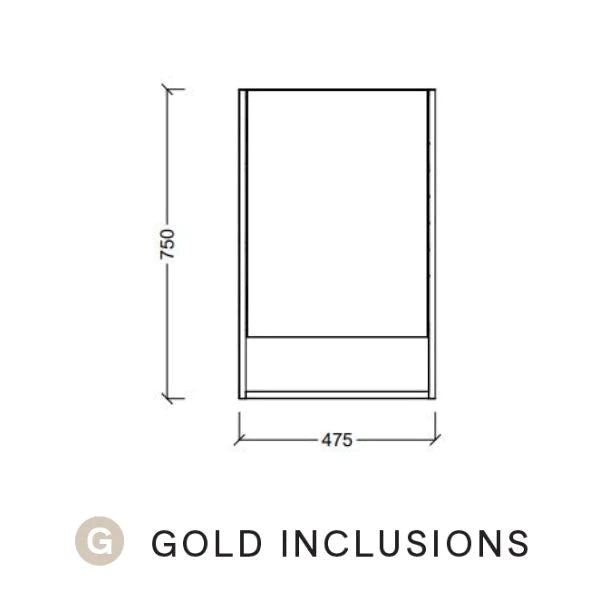 Timberline Sanremo Shaving Cabinet