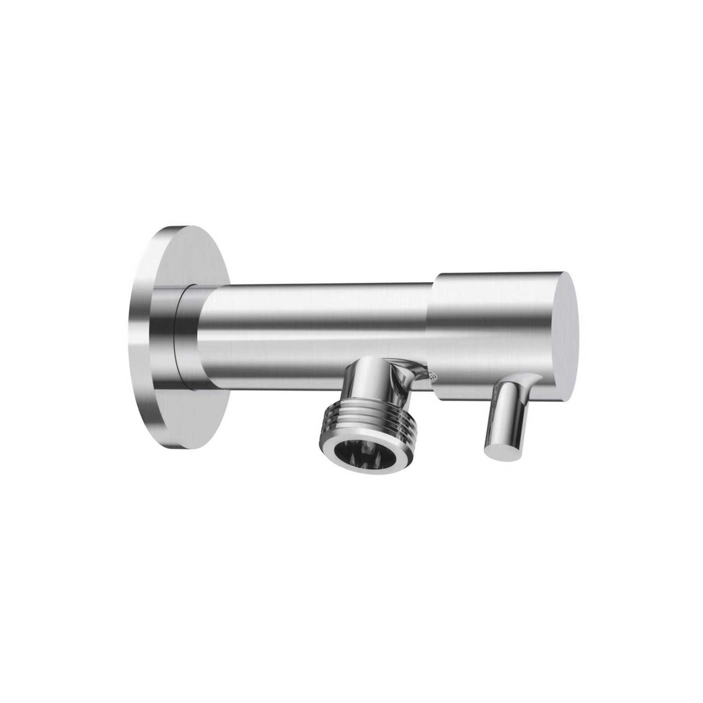 Premium Mini Cistern Stop Angle Valve - Brushed Stainless