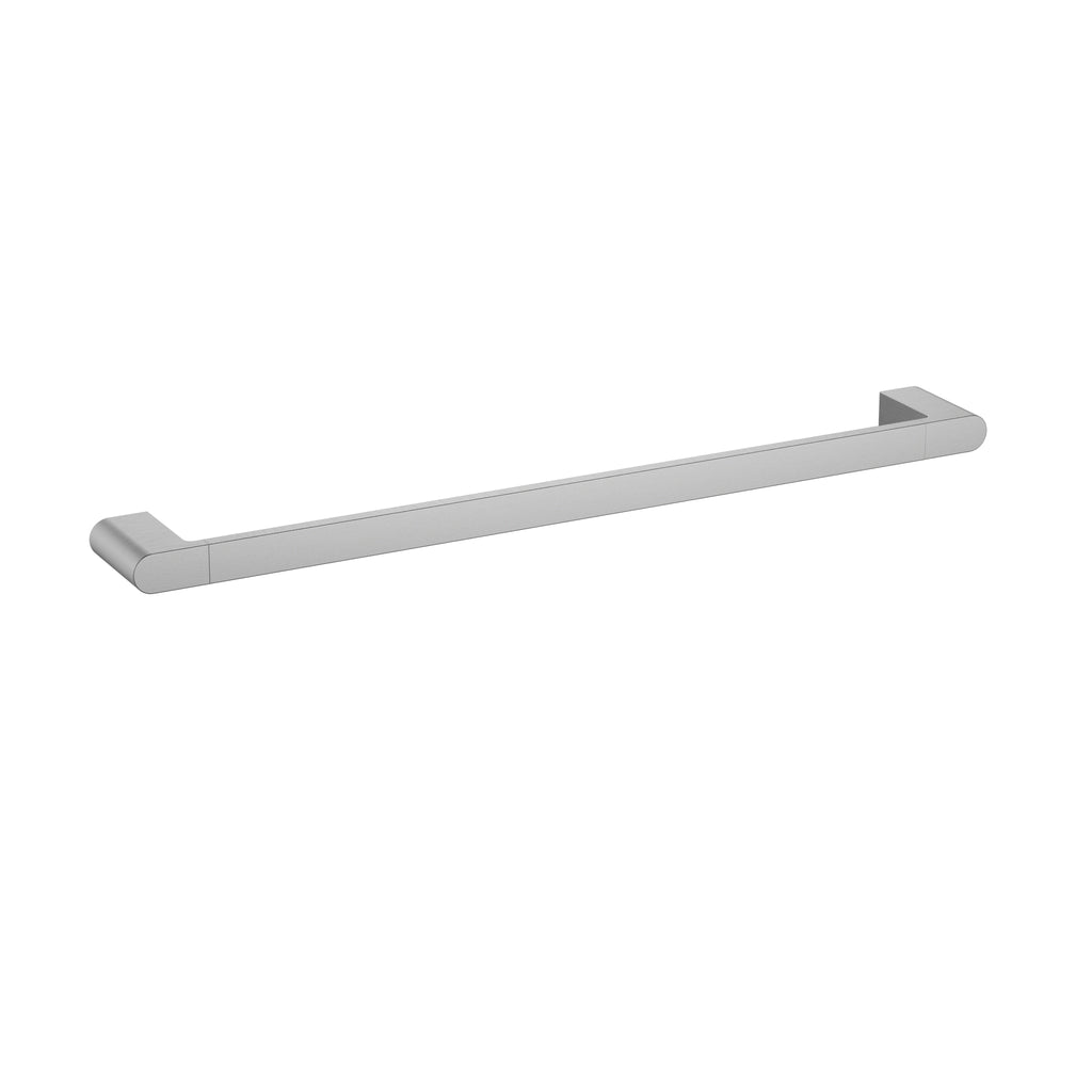 Flores Single Towel Rail 600mm - Brushed Nickel