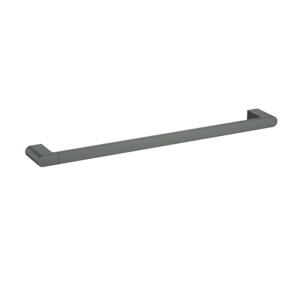 Flores Single Towel Rail 600mm - Gunmetal