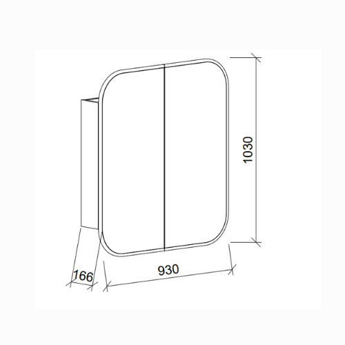 Timberline Jazz Arch Frame Shaving Cabinet
